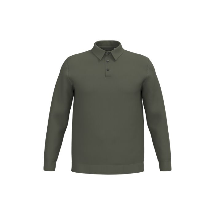  Polo écoresponsable manches longues homme