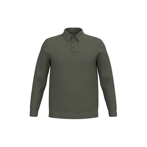 Polo écoresponsable manches longues homme