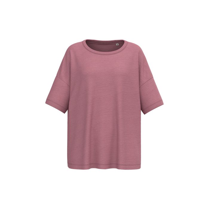  T-shirt écoresponsable slub oversize femme