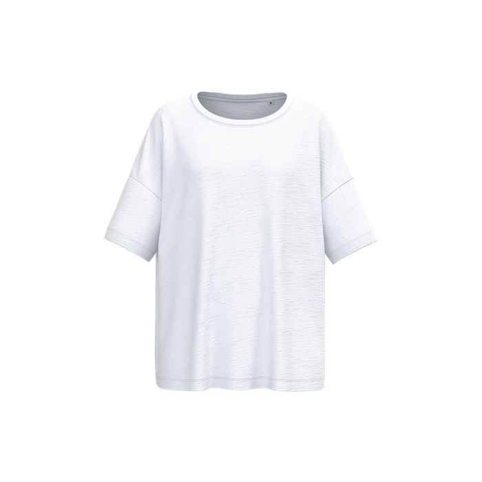  T-shirt écoresponsable slub oversize femme