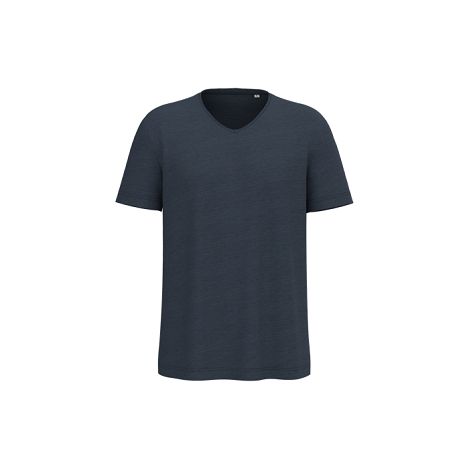 T-shirt écoresponsable col slub à épaules tombantes homme