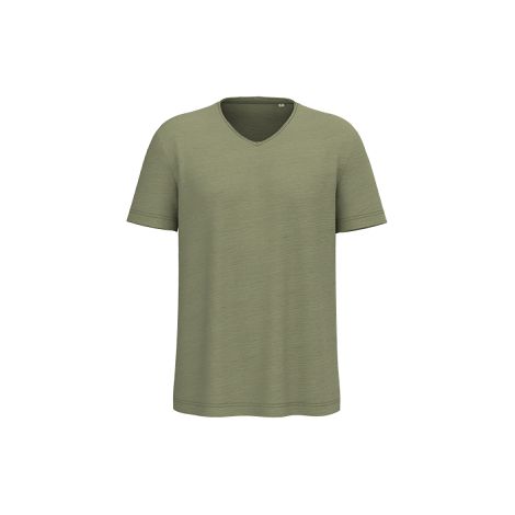 T-shirt écoresponsable col slub à épaules tombantes homme