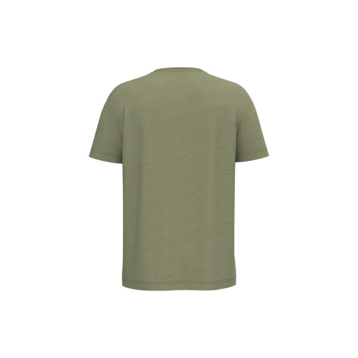  T-shirt écoresponsable col slub à épaules tombantes homme