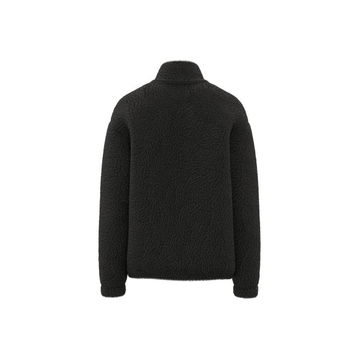  Sweat-shirt zippé à épaules tombantes en sherpa unisexe