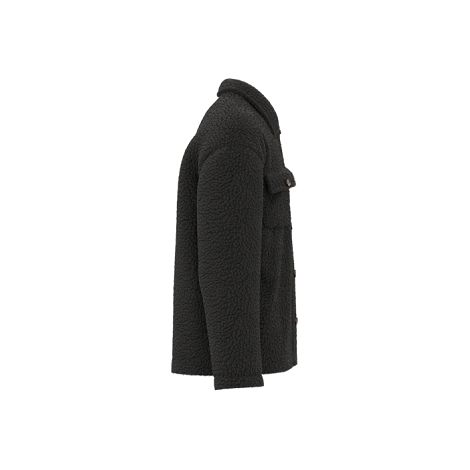  Surchemise à épaules tombantes en sherpa unisexe