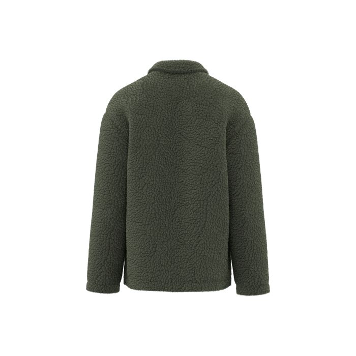  Surchemise à épaules tombantes en sherpa unisexe