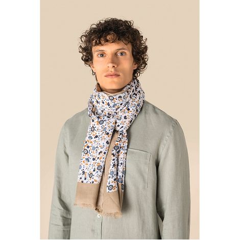 Chèche à motifs floraux unisexe