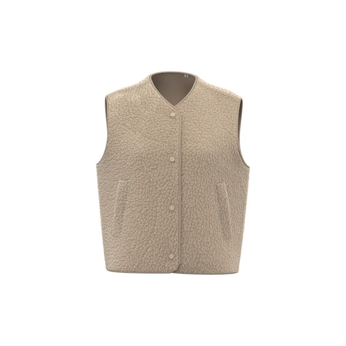  Veste sans manches en sherpa femme