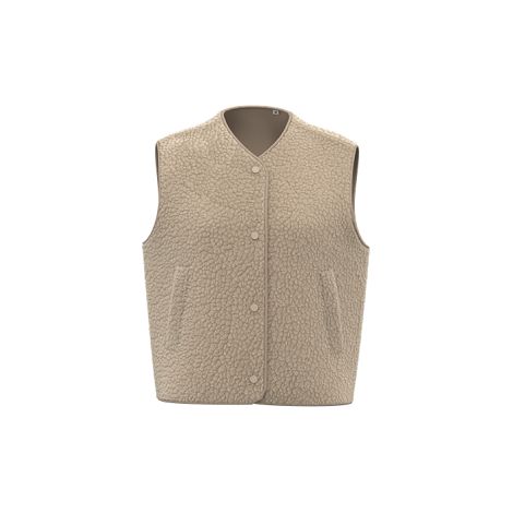 Veste sans manches en sherpa femme