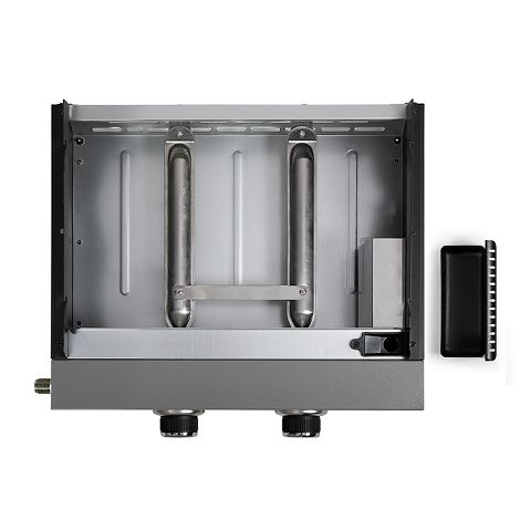 Plancha gaz 2 brûleurs - Argent