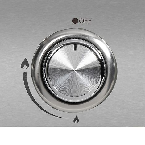 Plancha gaz 2 brûleurs - Argent