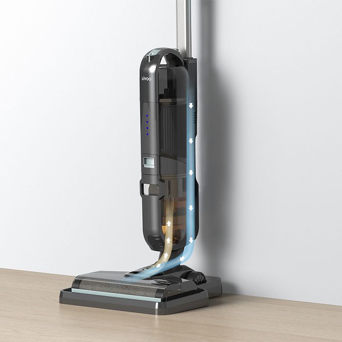  CLEAN'UP PRO Aspirateur balai laveur sans fil - Gris