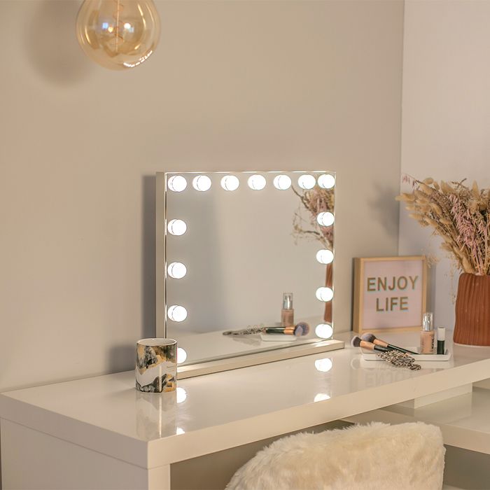  Miroir de maquillage Hollywood - Gris