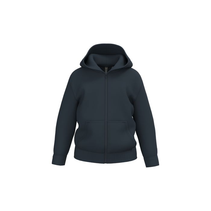  Sweat-shirt recyclé zippé à capuche enfant