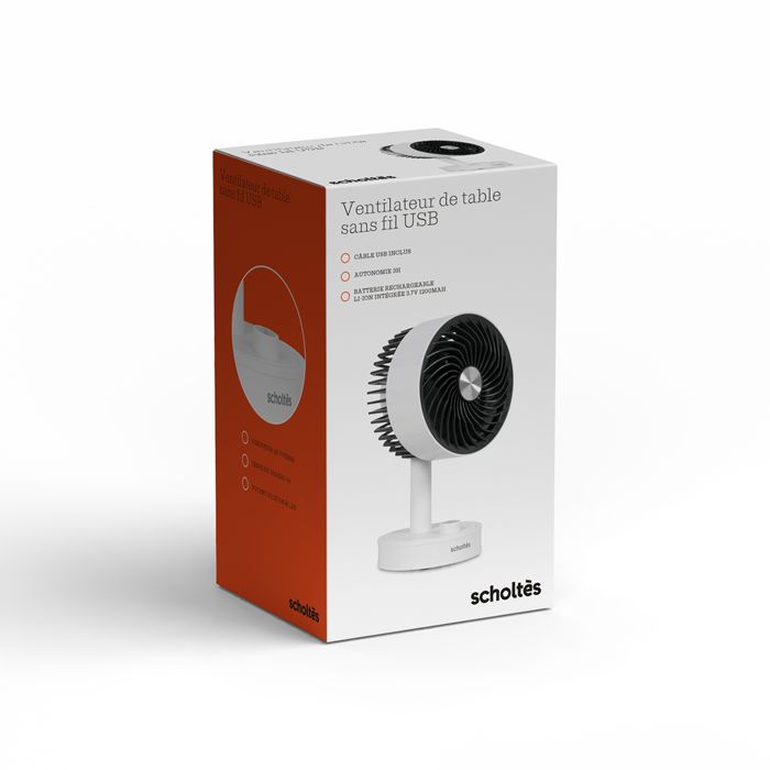  Ventilateur de table sans fil USB