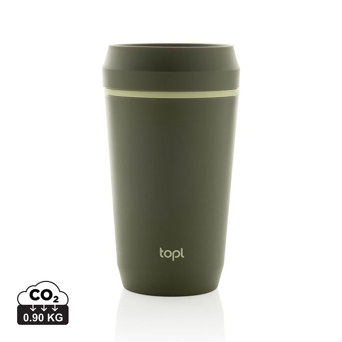  Mug 354 ml avec couvercle 360 en plastique recyclé Topl