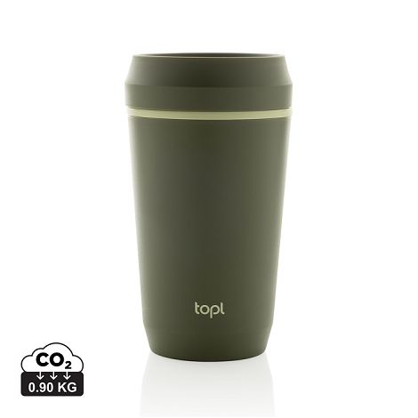  Mug 354 ml avec couvercle 360 en plastique recyclé Topl