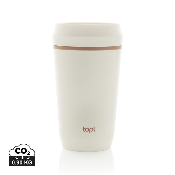  Mug 354 ml avec couvercle 360 en plastique recyclé Topl