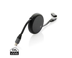 Câble rétractable 240W 2-en-1  en aluminium RCS Terra