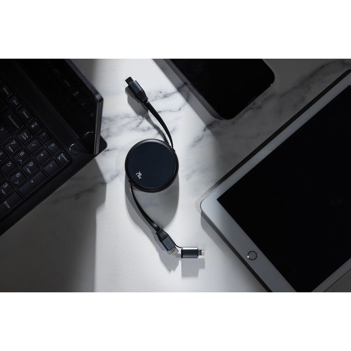  Câble rétractable 240W 2-en-1  en aluminium RCS Terra