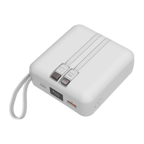  PAKA - BATTERIE DE SECOURS CABLEE 22,5W CHARGE RAPIDE - BLANC