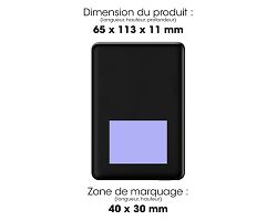 MANTI - BATTERIE DE SECOURS ALUMINIUM  MAGSAFE 20W - NOIR