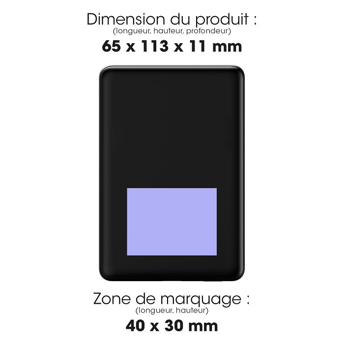  MANTI - BATTERIE DE SECOURS ALUMINIUM  MAGSAFE 20W - NOIR