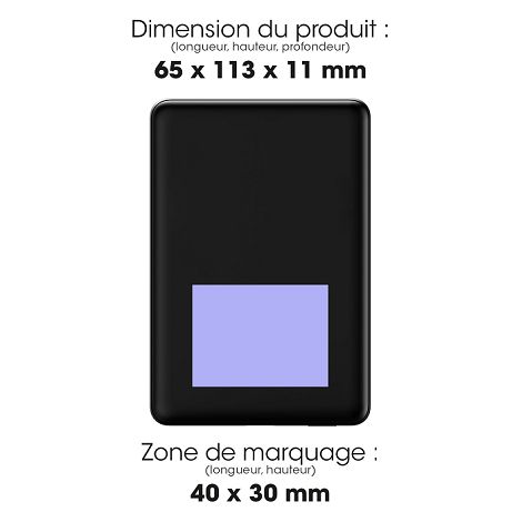  MANTI - BATTERIE DE SECOURS ALUMINIUM  MAGSAFE 20W - NOIR