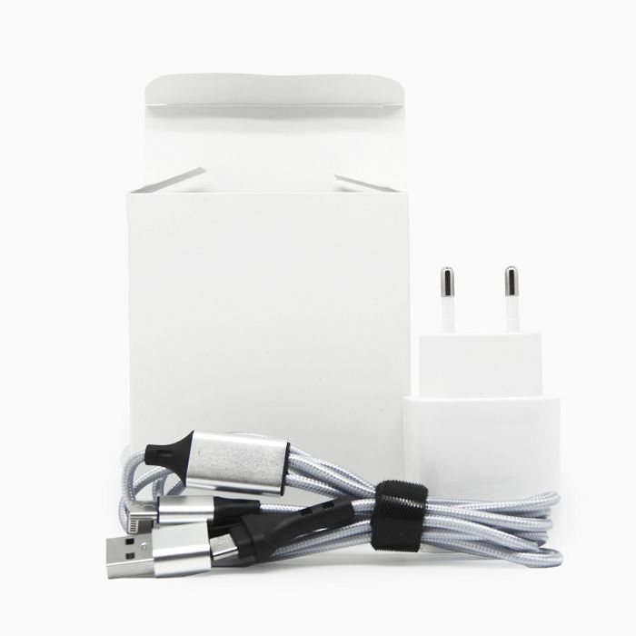  HAKO - KIT ESSENTIEL PRISE + CÂBLE BLANC