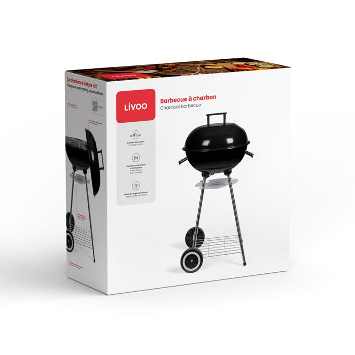  Barbecue à charbon - Noir