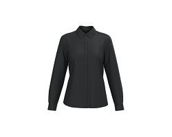 Chemise popeline polycoton sans poche entretien facile femme