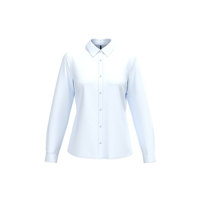  Chemise popeline polycoton sans poche entretien facile femme