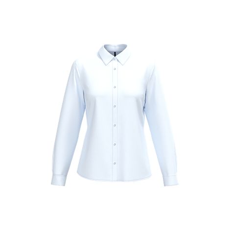  Chemise popeline polycoton sans poche entretien facile femme