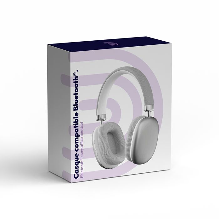  Casque compatible Bluetooth® - Gris