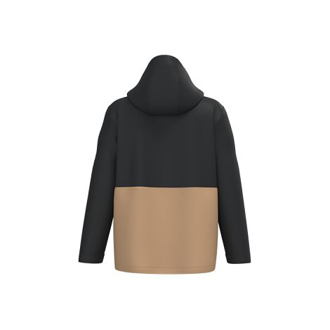  Parka 3-en-1 imperméable à capuche bicolore unisexe