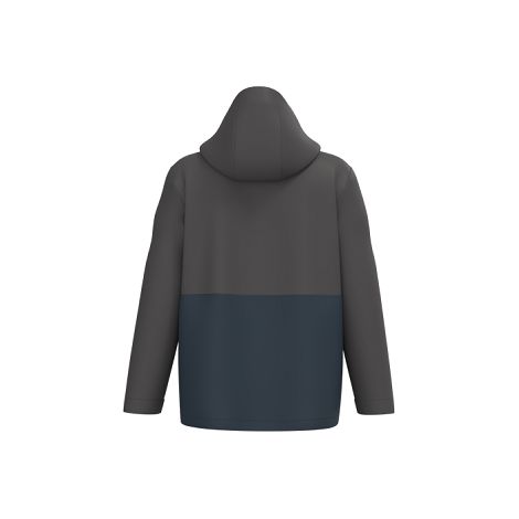  Parka 3-en-1 imperméable à capuche bicolore unisexe