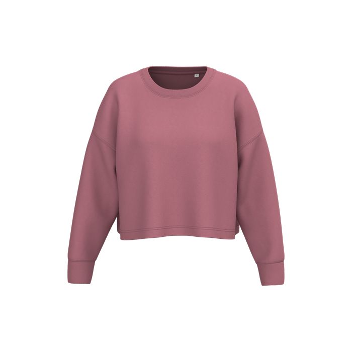  Sweat-shirt crop col rond femme