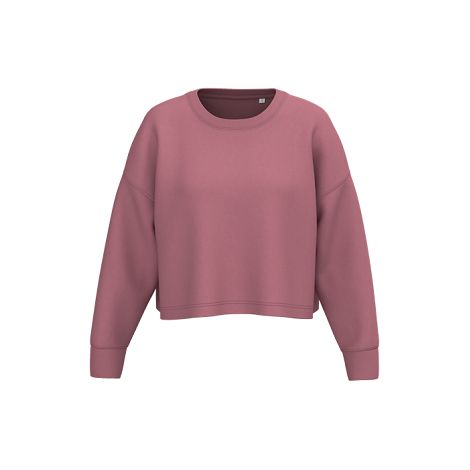  Sweat-shirt crop col rond femme