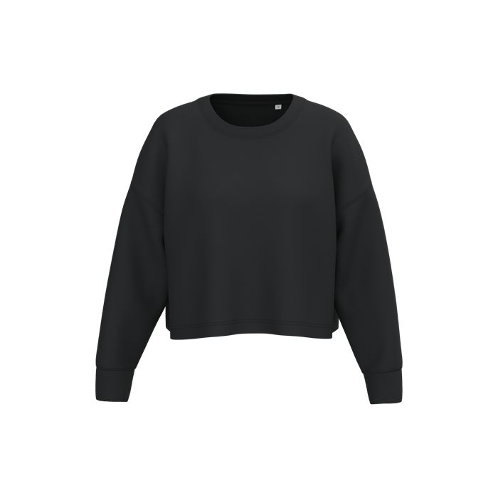  Sweat-shirt crop col rond femme