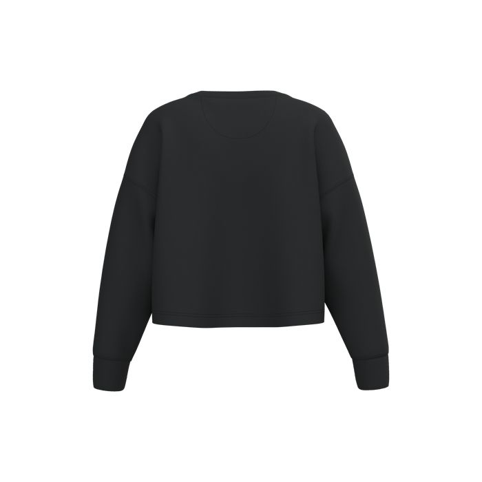  Sweat-shirt crop col rond femme