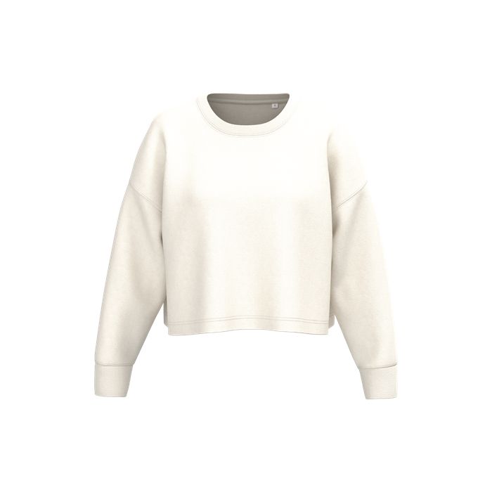  Sweat-shirt crop col rond femme
