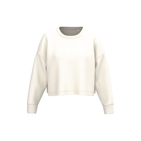  Sweat-shirt crop col rond femme