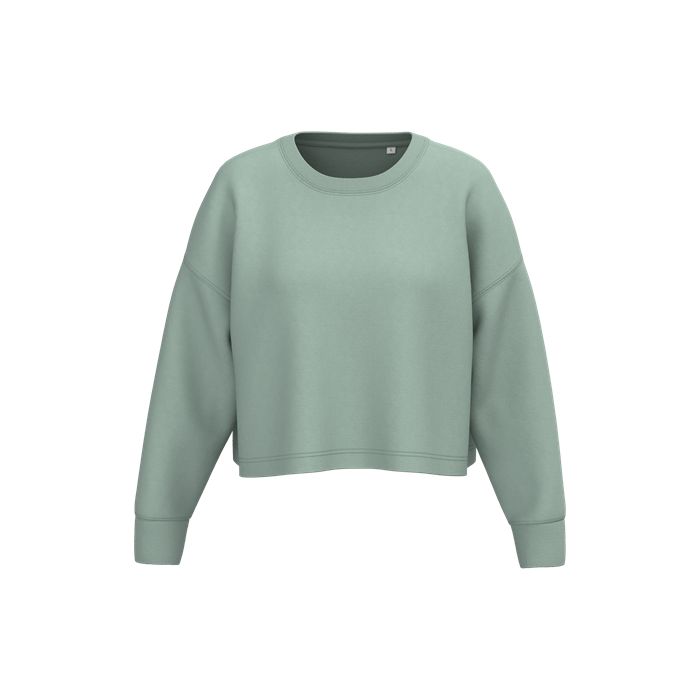  Sweat-shirt crop col rond femme