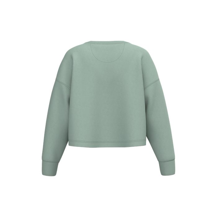  Sweat-shirt crop col rond femme