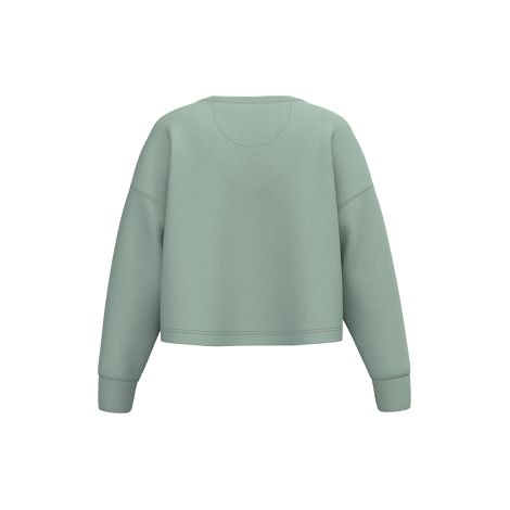  Sweat-shirt crop col rond femme
