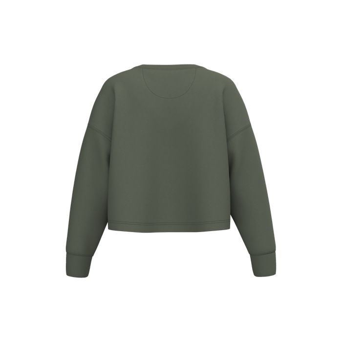  Sweat-shirt crop col rond femme