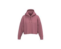 Sweat-shirt crop à capuche femme