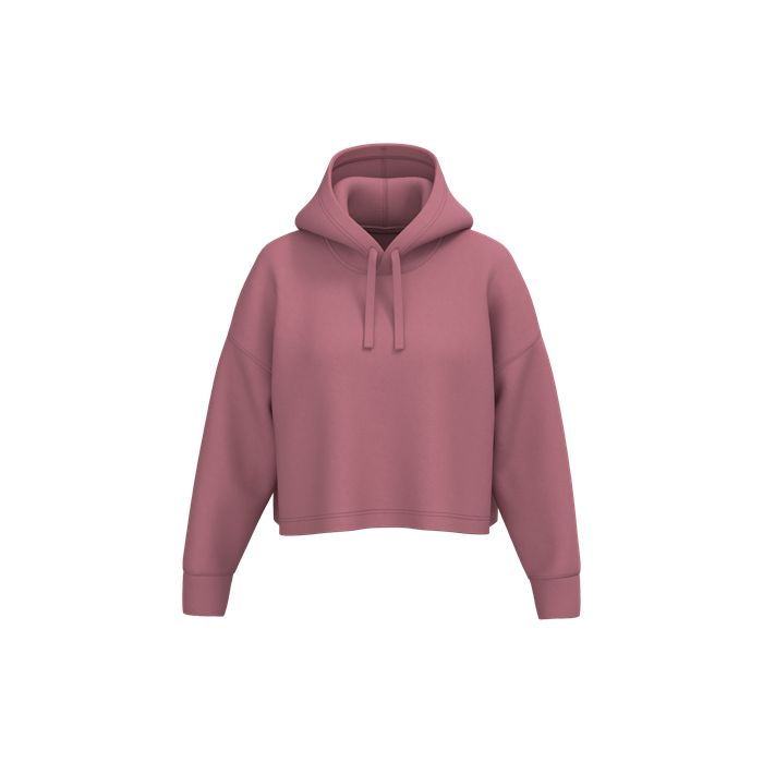  Sweat-shirt crop à capuche femme