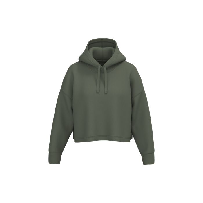  Sweat-shirt crop à capuche femme