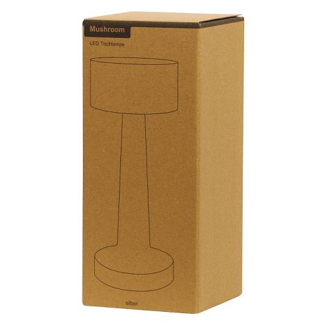  MUSHROOM - Lampe de table en acier inoxydable